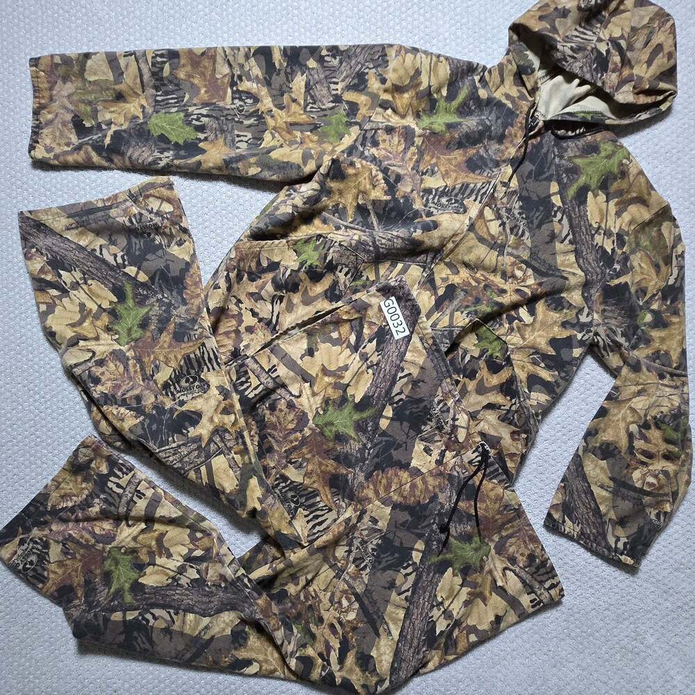 Mossy Oak Forest Floor Camouflage Hoodie Jacket and Pants Set Hunting Suit